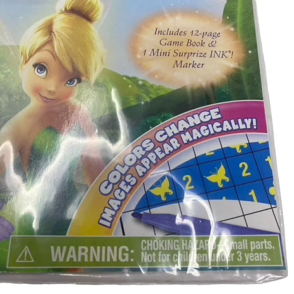 Surprize Ink Game Book x 2 Disney Fairies Tinkerbell Travel Car Activity